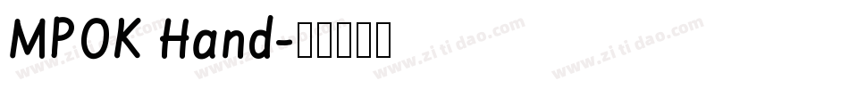 MPOK Hand字体转换